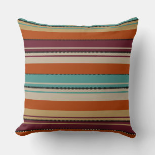Southwest decor herfst tinten strepen kussen