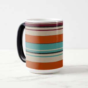 Southwest decor herfst tinten strepen magische mok