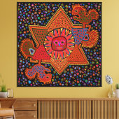 Southwest Del Sol Canvas Afdruk (Insitu (Woonkamer))