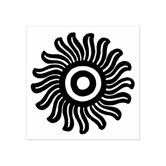 Southwest Del Sol Design Rubber Stamp Rubberstempel (Afrduk)