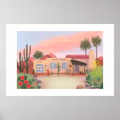 Southwest Desert Adobe House Extra grote print (Voorkant)
