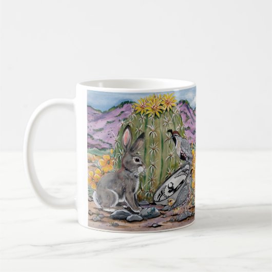 Southwest Desert Animal Wildlife Rabbit Cactus   Koffiemok (Links)