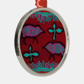 Southwest Desert Animals Metalen Ornament (Rechts)