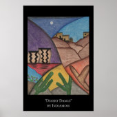 Southwest Desert Arizona Cactus Collage Poster (Voorkant)