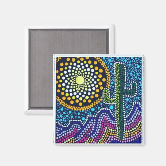 Southwest Desert Landscape Magnet (Voorkant / Achterkant)