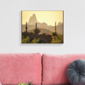 Southwest Desert Mountains Weaver Needle Arizona Canvas Afdruk (Insitu (Woonkamer))