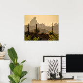 Southwest Desert Mountains Weaver Needle Arizona Poster (Thuiskantoor)