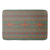 Southwest Desert Sagebrush Green Geometric Design Badmat (Voorkant)