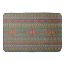 Southwest Desert Sagebrush Green Geometric Design
