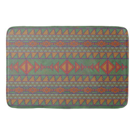 Southwest Desert Sagebrush Green Geometric Design Badmat