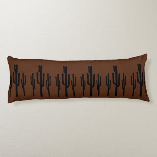 Southwest Desert Saguaro Cactus Rustic Body Pillow Lichaamskussen (Achterkant)
