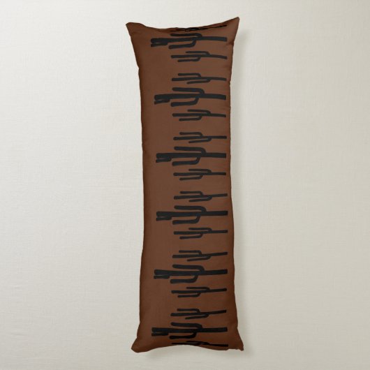Southwest Desert Saguaro Cactus Rustic Body Pillow Lichaamskussen (Achterkant (Verticaal))