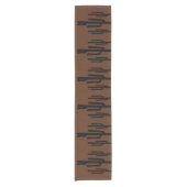 Southwest Desert Saguaro Cactus Table Runner Korte Tafelloper (Voorkant)