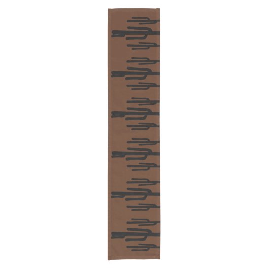 Southwest Desert Saguaro Cactus Table Runner Korte Tafelloper (Voorkant)