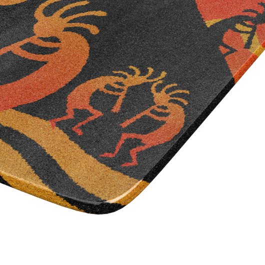 Southwest Desert Sunset Kokopelli Snijplank (Hoek)