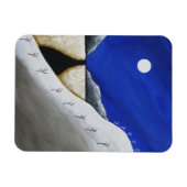 Southwest Desert Winter Arizona Folk Art Magneet (Horizontaal)