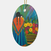 Southwest Design #1 Keramisch Ornament (Links)