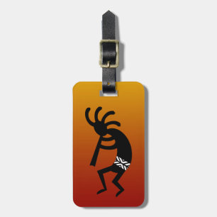 Southwest Design Dancing Kokopelli Bagagelabel