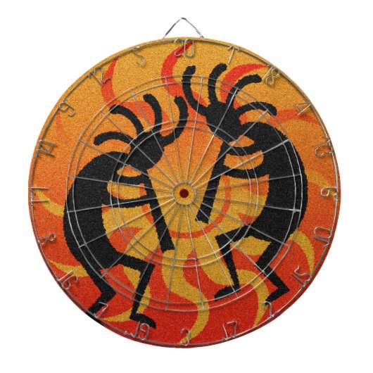 Southwest Design Dancing Kokopelli Dartbord (Voorkant)