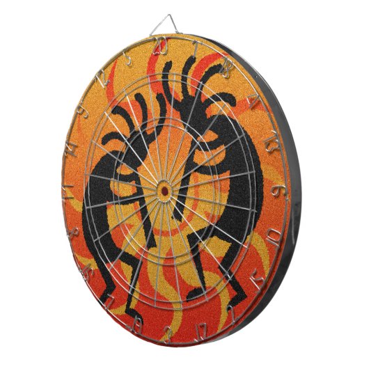 Southwest Design Dancing Kokopelli Dartbord (Voorkant Rechts)