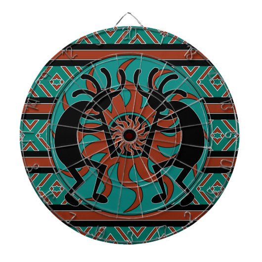 Southwest Design Dancing Kokopelli Dartbord (Voorkant)