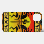 Southwest Design Dancing Kokopelli Desert Cactus Case-Mate iPhone Case (Achterkant (horizontaal))