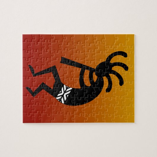 Southwest Design Dancing Kokopelli Legpuzzel (Horizontaal)