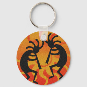 Southwest Design Dancing Kokopelli Sleutelhanger