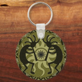 Southwest Design Dancing Kokopelli Tribal Sun Sleutelhanger (Voorkant)