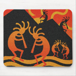 Southwest Design Desert Sunset Kokopelli Muismat