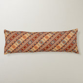 Southwest Design Diagonaal Patroon Tan Lichaamskussen (Achterkant)