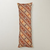 Southwest Design Diagonaal Patroon Tan Lichaamskussen (Achterkant (Verticaal))