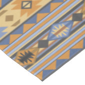 Southwest Design Gold Blue Grey Tribal Patroon Tafelkleed (Gekanteld)