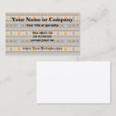 Southwest Design Gold Blue Grey Tribal Patroon Visitekaartje (Voorkant / Achterkant)