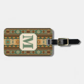 Southwest Design Green Brown op maat Bagagelabel (Voorkant horizontaal)