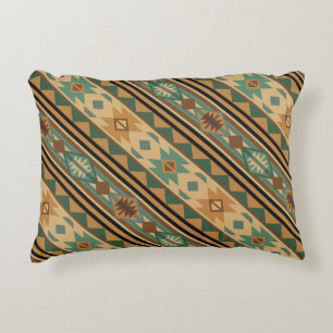Southwest Design Green Brown Tan Decoratief Kussen