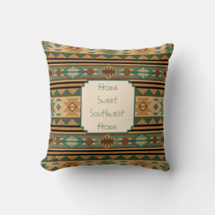 Southwest Design Green Brown Tan Kussen