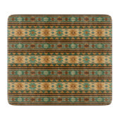 Southwest Design Green Brown Tan Snijplank (Voorkant)