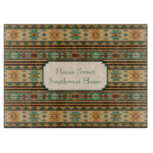 Southwest Design Green Brown Tan Snijplank (Voorkant)