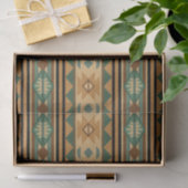 Southwest Design Green Brown Tan Tissuepapier (Geschenk)