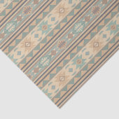 Southwest Design Green Brown Tan Tissuepapier (Detail)