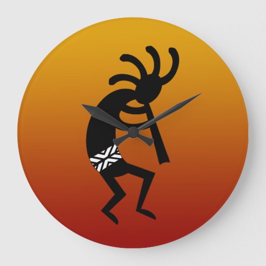 Southwest Design Kokopelli Grote Klok (Voorkant)