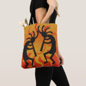 Southwest Design Kokopelli Tribal Sun Tote Bag (Dichtbij)