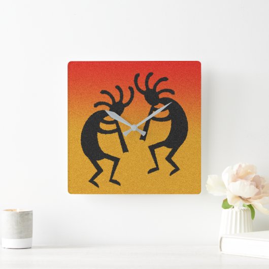 Southwest Design Kokopelli Vierkante Klok (Huis)
