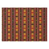 Southwest Design Red Black Gold Tribal Patroon Tafelkleed (Voorkant (Horizontaal))