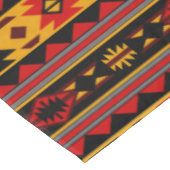 Southwest Design Red Black Gold Tribal Patroon Tafelkleed (Gekanteld)