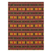 Southwest Design Red Black Gold Tribal Patroon Tafelkleed (Voorkant)