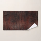 Southwest Faux Brown Leather Koeienhuid Bad Handdoek (Handdoek)