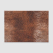 Southwest Faux Brown Leather Koeienhuid Tissuepapier (Voorkant)