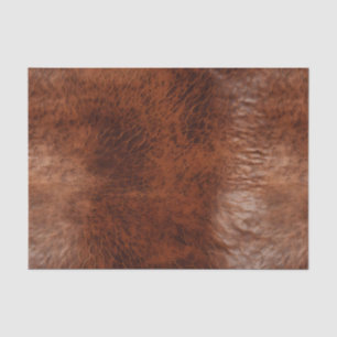 Southwest Faux Brown Leather Koeienhuid Tissuepapier